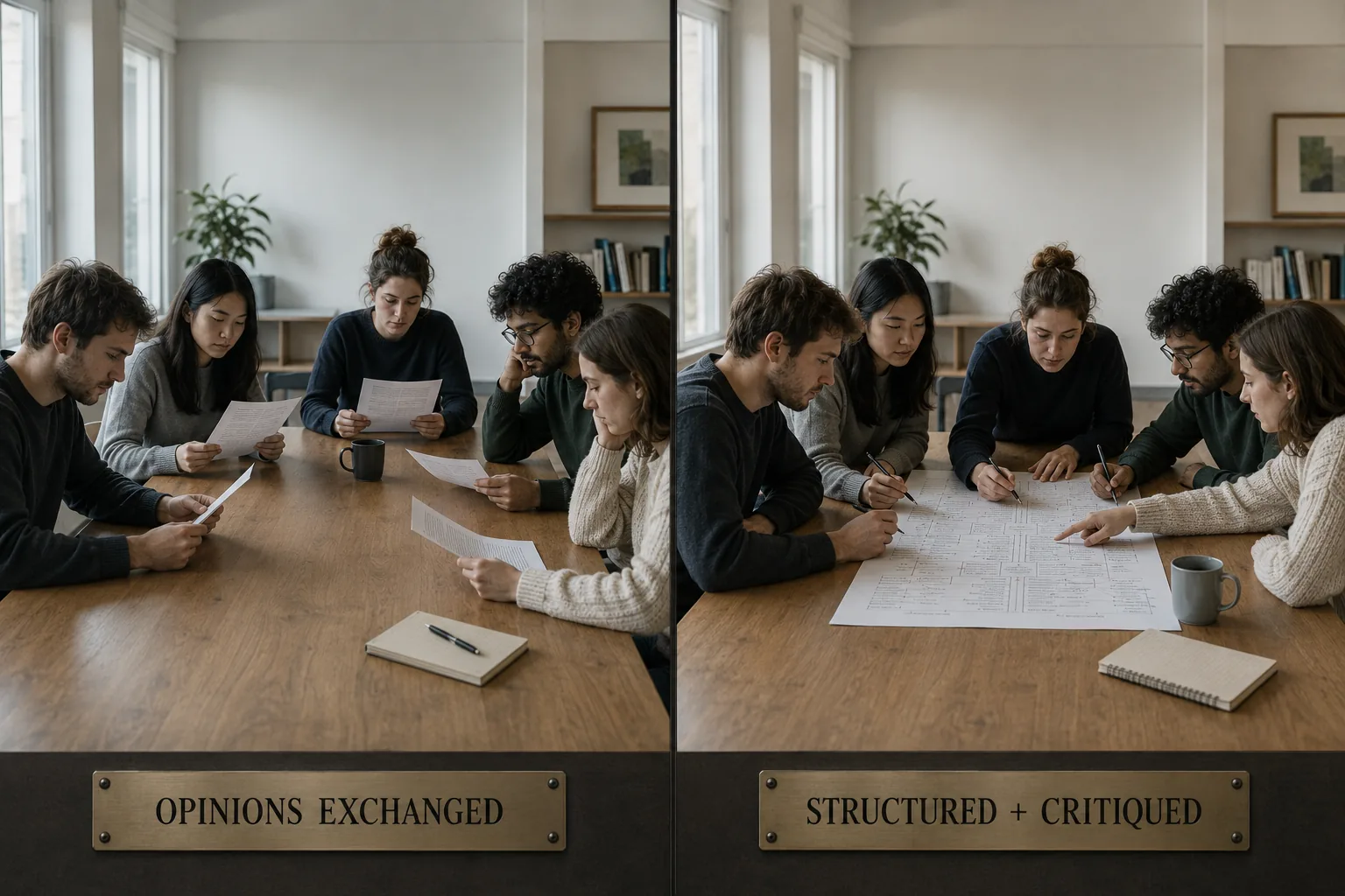 Sharing Opinions Changed Nothing: What a Science Study Found About Structured Deliberation
